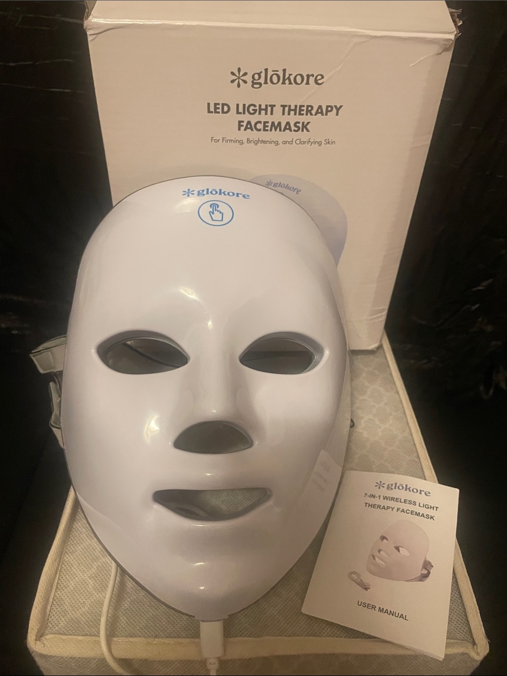 LED Facial Mask for Women Skincare - White, - Picture 7 of 17